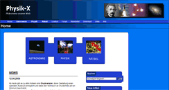 Desktop Screenshot of physikx.de