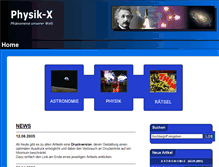 Tablet Screenshot of physikx.de